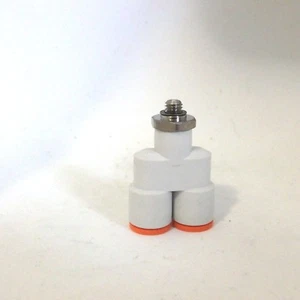 SMC Fittings Lot of (10) Fittings 1/4" Connector Y Union,3/16" NPT ,# KJU07-32 - Picture 1 of 3