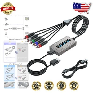 Plug and Play 1080P HDMI to Component Converter - Cables Included for Easy Setup - Picture 1 of 9