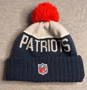 New England Patriots New Era Unisex Gorro Gorra Azul NFL Fútbol Talla Única - Imagen 1 de 7