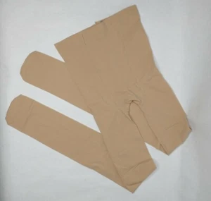 Pantyhose Nylons Beige Nylon Stockings Tights Women's One Size Fits Most - Picture 1 of 5
