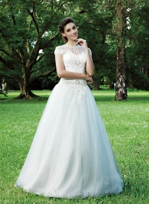 Einzelstück HBH Brautmode I Brautkleid Hochzeitskleid  Spitze Gr.38 - Bild 1 von 3