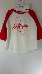Old Navy Girl's Los Angeles Red 3/4 Sleeve Tunic T-Shirt - Picture 1 of 11