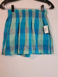 New Aeropostale Girls Skirt Size Small Pull-On Waist Blue/green/grey. - Picture 1 of 3