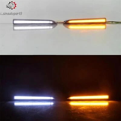 Pair LED Daytime Running Light DRL Fog Lamp Turn Signal For 01-04 Toyota Tacoma - Image 1 of 4