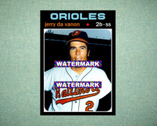 Jerry DaVanon Baltimore Orioles 1971 Style Custom Baseball Art Card