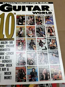 Music Magazine Guitar World 1990 10th Anniversary Collector's Issue & Bonus - Picture 1 of 14