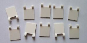 LEGO®  10 Stück,  2 x 2  (2335) Fahne, Flagge, Weiß, White