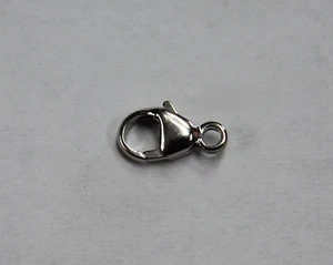 18k 18kt White Solid Gold Lobster Clasp  9mm 11mm or 13mm - Picture 1 of 1