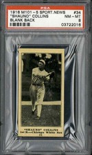 1916 M101-5 Sporting News #34 Shauno Collins - PSA 8 (Blank Back)
