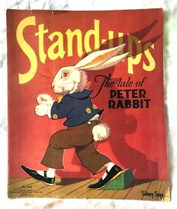Sidney Sage - Stand-Ups - The Tale of Peter Rabbit - 1st/1st 1934 Saalfield #963 - Imagen 1 de 10