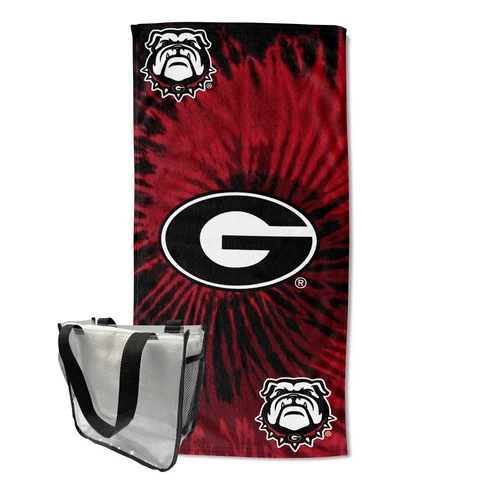 The Northwest Group Georgia Bulldogs 30" x 60" Beach Towel with Clear Bag Cover