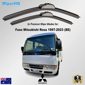 Fuso Mitsubishi Rosa 1997-2023 (BE Series) Front Windshield Wipers 24"+24" Pair - Picture 1 of 7