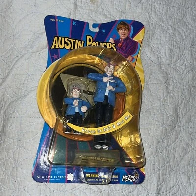 Figuras de acción Mezco Austin Powers Prison Dr Evil & Mini Me 2002 nuevas raras Foto 1 de 4