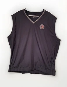 Vintage US Open Vest Men 2XL Pinehurst 2005 Pullover NIKE Golf Embroidered Navy - Picture 1 of 9
