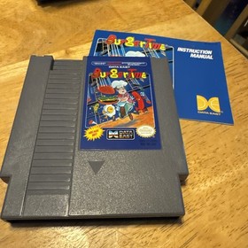 Burgertime NES Game With Instruction Manual