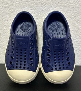 Native Jefferson Navy Blue Slip On Sneaker Toddler Size C4 - Picture 1 of 7