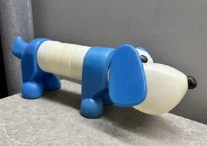 Vintage Soviet  Mid Century Blow Plastic Pyramid Dog Doll Decor Toy - Picture 1 of 8