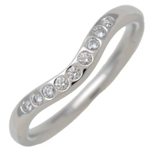 Tiffany & Co V Band Diamant Ring PT950 Platin #47 US4,5 echt gebraucht kostenloser Versand - Bild 1 von 8