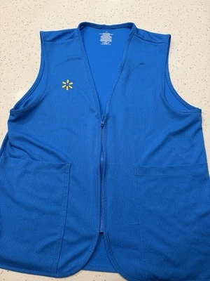 Walmart Men's Employee Vest Size Medium, Blue - Image 1 of 4
