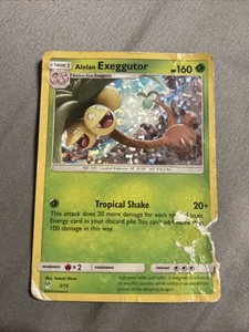 Alolan Exeggutor Pokemon Card Holo 2/12 Mcdonalds Promo 2019 Heavy Damage - Picture 1 of 2