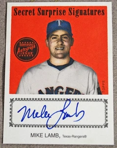 2004 Topps Cracker Jack Mike Lamb Mini Secret Surprise Signatures CJA-ML - Picture 1 of 2