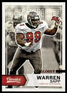 2016 Panini Classics 175 Warren Sapp Tampa Bay Buccaneers Football Card - Picture 1 of 2