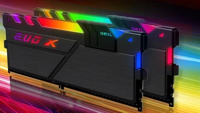 GeIL EVO X II RGB DIMM 32 GB DDR4-3600 Kit CL18 PC4-28800 XMP 2.0 BLACK EDITION - Bild 1 von 3