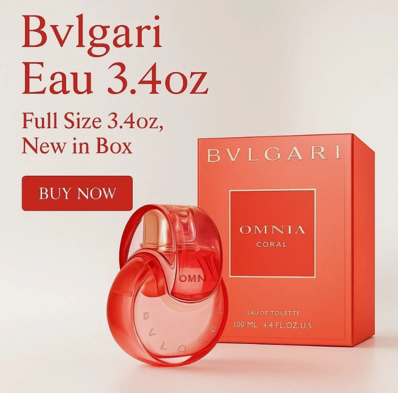 Omnia Coral por Bvlgari Mujer Eau de Toilette Spray Perfume 3.4 OZ 100 ml Nuevo Foto 1 de 4