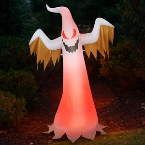 Fantasma inflable de Halloween Hivvago Spooky de 6 pies con inflado rápido y luces - Imagen 1 de 3