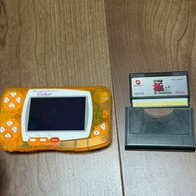 Rare Wonder Swan Color Crystal Orange Bandai Console Japan with mahjong game