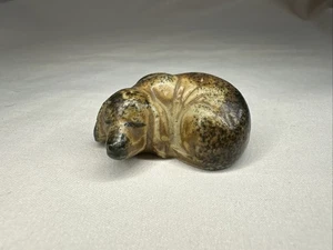 Otagiri OMC Sleeping Dog Figurine One Piece Ceramic Vintage Japan - Picture 1 of 10