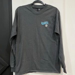 Champion Georgia Bulldogs Damen grau Langarm Grafik Shirt Boho Medium - Bild 1 von 7