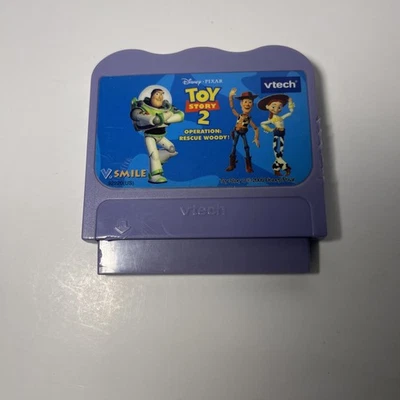 Vtech Vsmile learning system Toy Story 2 Rescue Woody game cleaned & works fine - Image 1 of 2