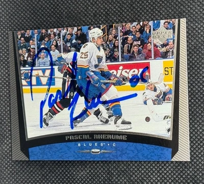 Pascal Rheaume 1998-99 Upper Deck St. Louis Blues Signed Auto Card #175 ~ COA - Image 1 of 3