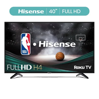Hisense 40” H4 Series Roku Smart TV 1080p FHD LED, DTS Sound, Motion Rate 120 - Image 1 of 3