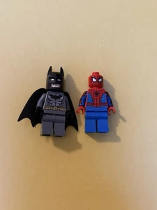 Lego Minifigure Set Of 2 Marvel Characters, Batman And Spider Man - Picture 1 of 4