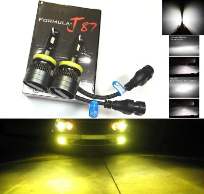 LED Kit G8 100W H11 3000K Yellow Two Bulbs Fog Light Replacement Upgrade Lamp EO - Image 1 of 4