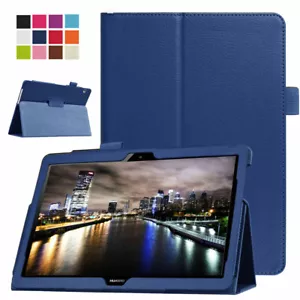 For Huawei MediaPad T3 T5 M3 M5 M6 8" 9.6" 10.1" Flip Leather Stand Case Cover - Picture 1 of 44