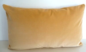 FUNDA DE COJÍN OBLONGA DE TERCIOPELO 100% ALGODÓN PESADO ESCAMAS DORADAS - Imagen 1 de 2