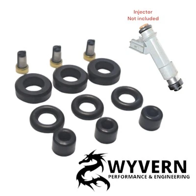 3x Toyota Citroen Peugeot 1KR-FE 1.0L FUEL INJECTOR SERVICE Full KIT 232500Q010 - Image 1 of 4