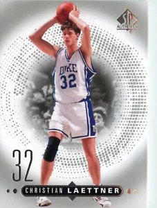 Christian Laettner 2014-15 mazzo superiore SP autentica carta da basket NCAA #11 Duke - Foto 1 di 2