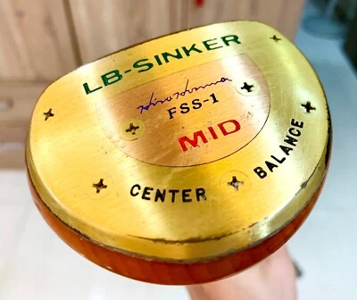 Prestige Hiro Honma Persimmon LB-Sinker FSS-1 Mid Gold Putter - Face Balance - Image 1 of 4