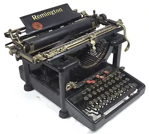 Machine À Écrire Antique Remington Standard No 10 De 1917 Clés Noires BD166 - Photo 1/15