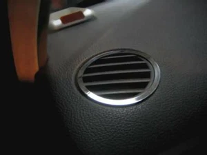 D Chrom Ringe für Lüftungsgitter / Opel Vectra C FL ab 2006 - Edelstahl poliert - Bild 1 von 3