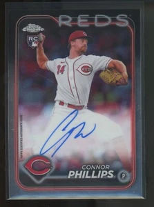 Connor Phillips 2024 Topps Chrome #RA-CP RC Auto Cincinnati Reds - Picture 1 of 2
