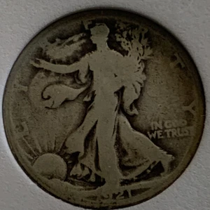 1921 P Silver Walking Liberty Half Dollar Key Date Low Mintage L@@k Investment - Picture 1 of 3