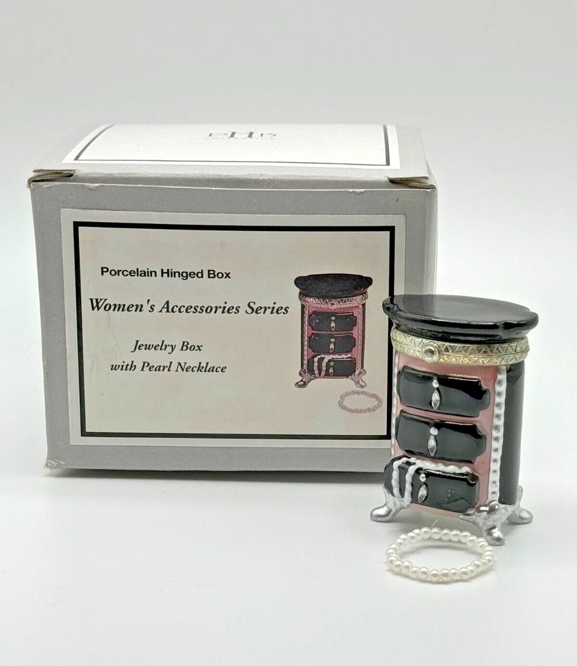 Jewelry Box Porcelain Hinged Box Midwest