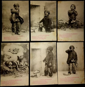 N° 790/207  Lot  6 cartes Anciennes  Le Noêl du Petit Ramoneur (série)  1901 - Imagen 1 de 8