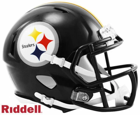 Pittsburgh Steelers Speed Riddell Football Mini Helmet New in box Cover