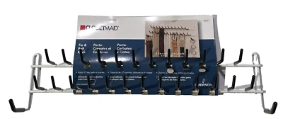 ClosetMaid Tie and Belt Rack Wall Mount in White with Black Rubber Tips 8501 NEW - Image 1 of 4